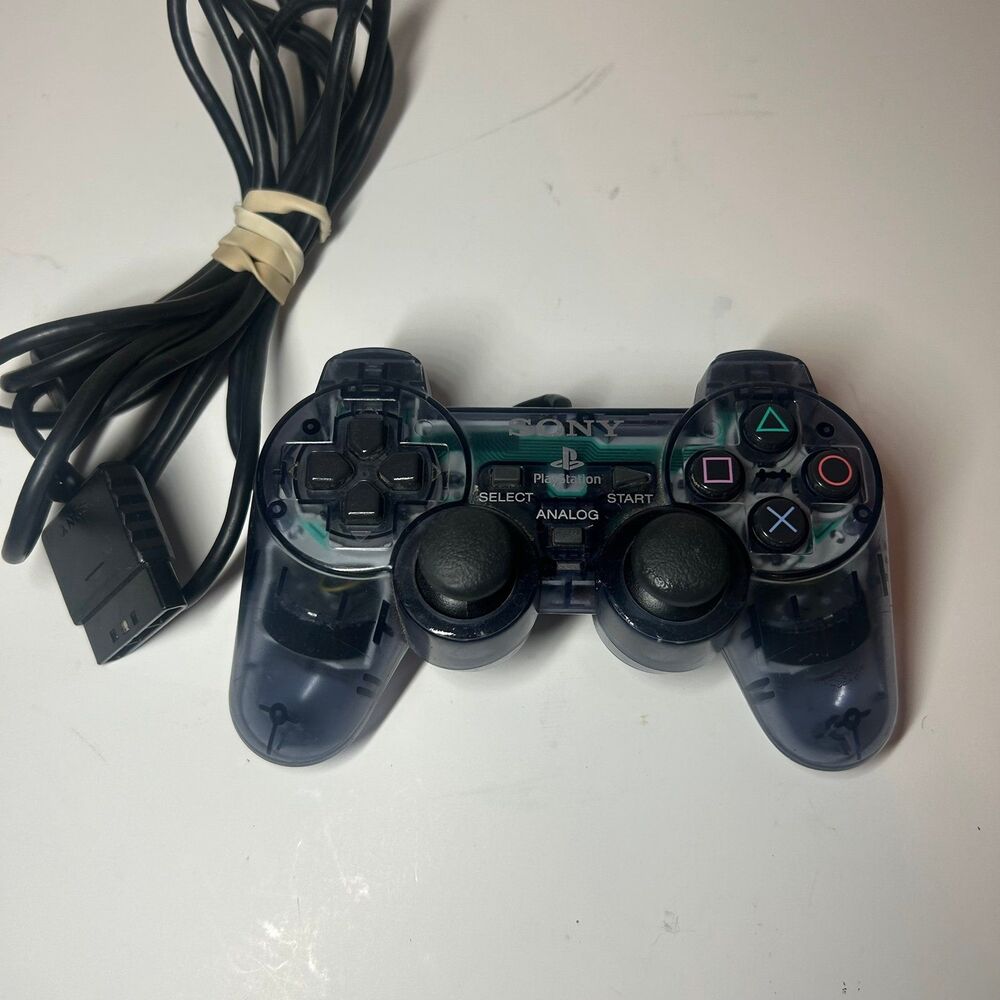 Sony PlayStation 2 Dual Shock Analog Controller - Smoke Black Translucent